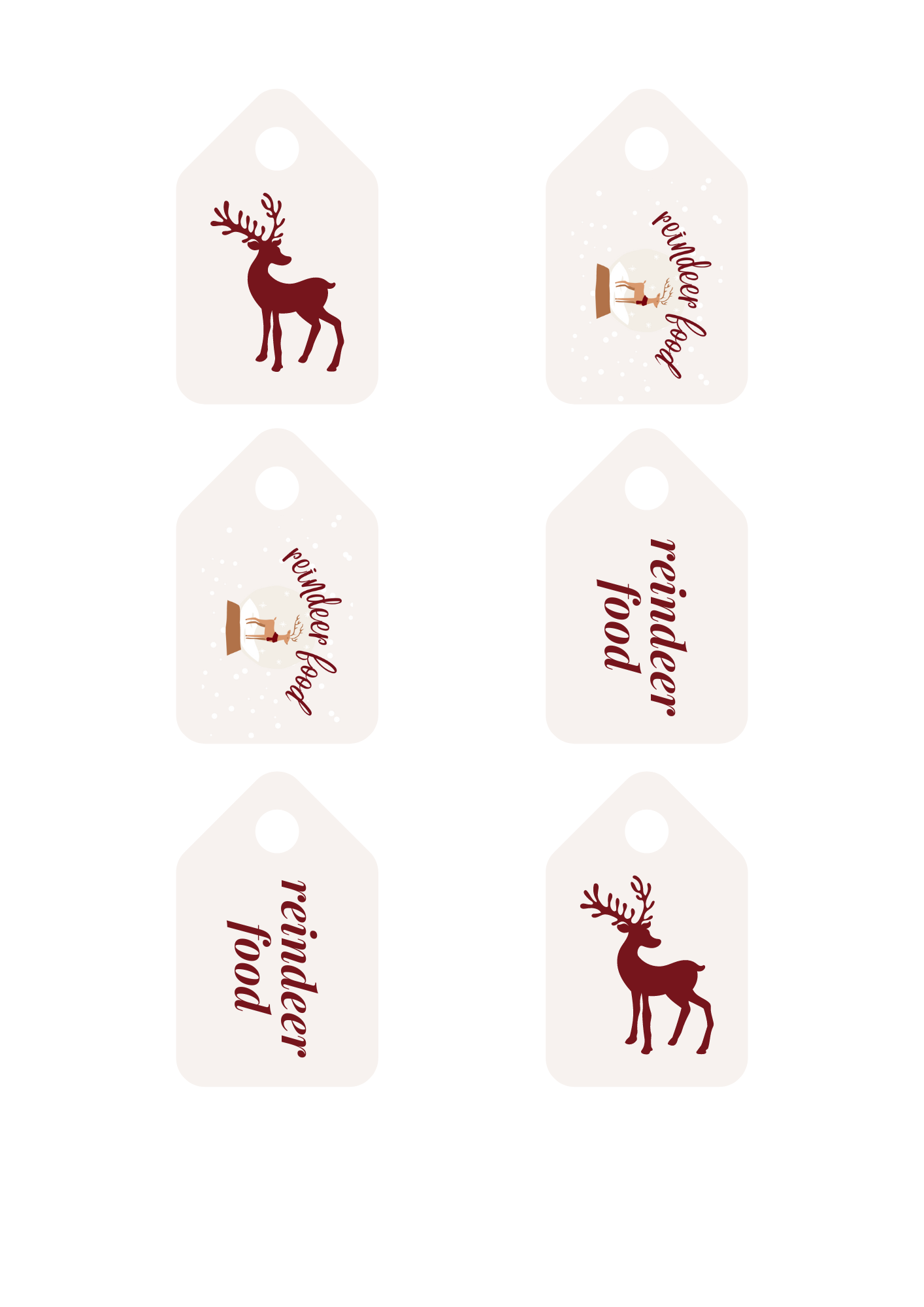 Reindeer Food Gift Tag
